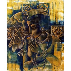 Shaista Momin, Untitled, 24 x 30 Inch, Acrylic on Canvas, Figurative Painting, AC-SHM-019
